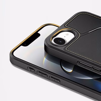 DUX DUCIS viedtālruņa apvalks RAFI II MAG ar statīvu saderīgs ar MagSafe IPHONE 16e melns