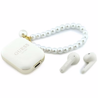 Guess Pearl Strap TWS austiņas balts