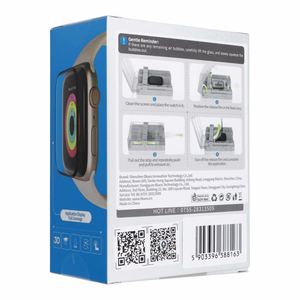 5D Mr. Monkey Aizsargstikls - Apple Watch 10/11 42MM melns (Strong HD)