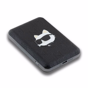 Karl Lagerfeld беспроводной внешний аккумулятор KLPB5FPGKSCHHK 16W 5000mAh чёрный/чёрный Choupette Head Pin MagSafe