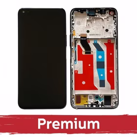 LCD displejs saderīgs ar Huawei Honor 50 Lite ar rāmi / Space Silver / OEM