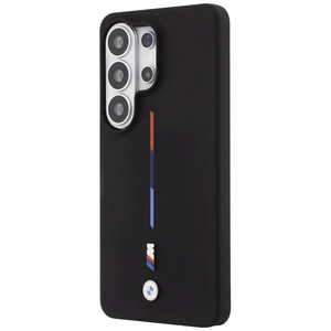 BMW M Silikona Tricolor Line MagSafe Maciņš priekš Samsung Galaxy S26 Ultra - melns