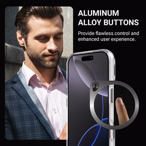 Crong Clear MAG Pro MagSafe vāciņš ierīcei iPhone 15 Pro, caurspīdīgs