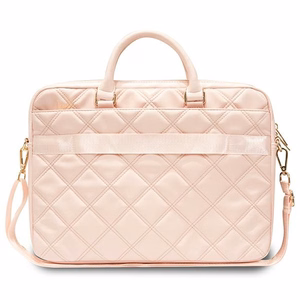 Guess Quilted 4G soma 16" klēpjdatoram - rozā