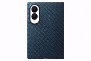 Samsung Galaxy Z Fold8 aramīda šķiedras magnētiskais vāciņš ar 2 pretatspīduma plēvēm, zils