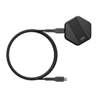 UAG bezvadu lādētājs 15W ar statīvu, saderīgs ar MagSafe - melns oglekļa