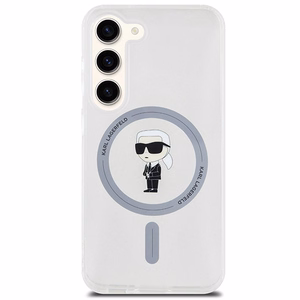 Karl Lagerfeld IML Ikonikas MagSafe apvalks viedtālrunim Samsung Galaxy S24 - skaidrs