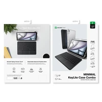 AmazingThing Minimal Case Keylite Combo Keyboard Case iPad Air M3 13" - melns
