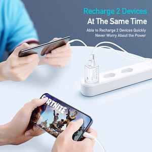 Зарядное устройство Dux Ducis C80 Super Si - USB + Type C - PD 30W QC 3.0 18W 3A белый