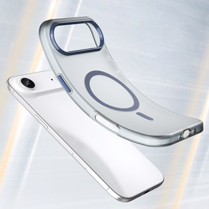 Magnētiski abrazīvs iPhone 17 Air apvalks saderīgs ar MagSafe - matētais zilais