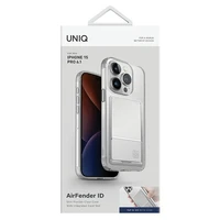 Uniq Air Fender ID Cardslot viedtālruņa apvalks iPhone 15 Pro - caurspīdīgs