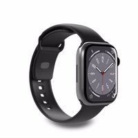 Puro Icon silikona siksniņa Apple Watch 42/44/45/49 mm - melns (2 gab.)