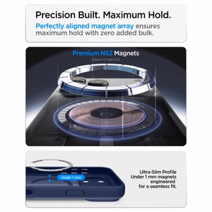 Spigen Ultra Hybrid MagSafe maciņš iPhone 18 Pro / 17 Pro, tumši zils