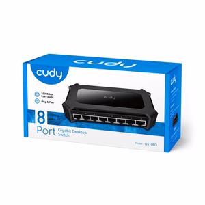 Cudy GS108D network switch Gigabit Ethernet (10/100/1000) melns