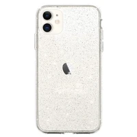 Crystal Glitter apvalks Iphone 11 sudraba