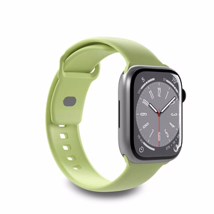 Puro ICON elastīga siksniņa Apple Watch 38 / 40 / 41 / 42 mm, S/M un M/L izmēri, “Matcha Green” krāsā
