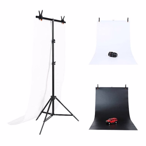 Foto studijas fona statīvs Puluz 70x200cm + foni 2 gab. DCA0976