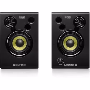 Hercules DJMonitor 32 4780885 – aktīvu 3 collu DJ monitoru pāris, 30 W RMS, melns