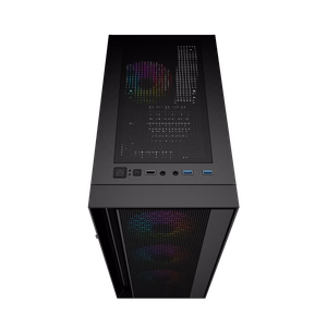 Gembird Fornax 4000 ARGB spēļu ATX datora korpuss Midi Tower melns