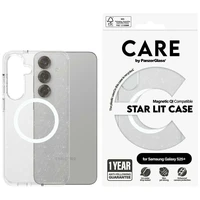 CARE by PanzerGlass Flagship Urban Combat StarLight White QI viedtālruņa apvalks Samsung Galaxy S25+ - caurspīdīgs