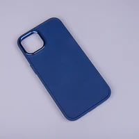 Satin case for iPhone 16e / 17e dark blue