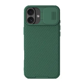 Nillkin CamShield Pro viedtālruņa apvalks iPhone 16 (zaļš)