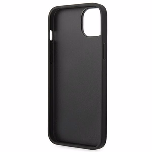 Karl Lagerfeld KLHCP14MPGKLSKW iPhone 14 Plus 6.7 "cietais apvalks brūns / brūns Monogrammas Svītra