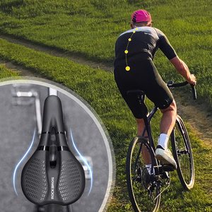Rockbros 8182 ērts anatomisks pilsētas velosipēda sēdeklis – melns