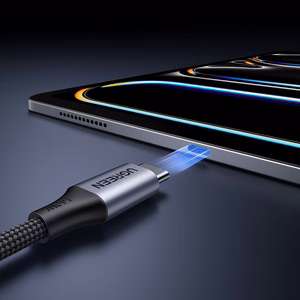 Ugreen 2in1 USB-C kabelis - 2xUSB-C PD 140W 2m - melns