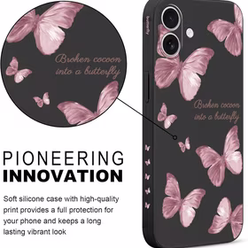 Pnakqil Iphone 17 Air maciņš Butterflies melns