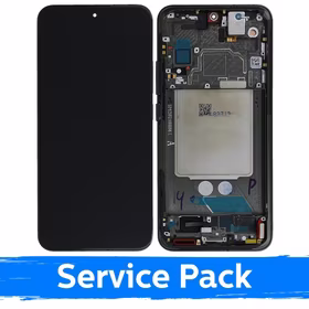 LCD displejs saderīgs ar Xiaomi 13 ar rāmi / Melns / (Service Pack)
