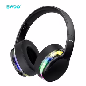BWOO ANC Bezvadu Headphone Premuim Sound Quality BW587 melns