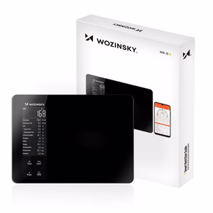 Wozinsky WIK-16 Smart Kitchen Scale with Digital Display, Bluetooth App - Black