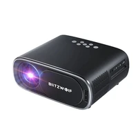 BlitzWolf BW-V4 1080p LED projektors, Wi-Fi + Bluetooth (melns)