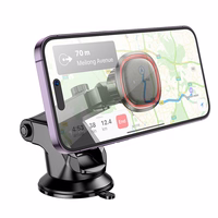 Automašīnas tālruņa turētājs Borofone BH125 (instrumentu panelis), melns