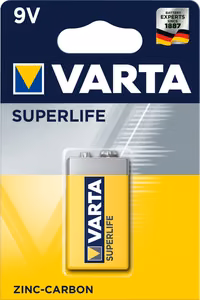 VARTA cinka baterija 9V Superlife 1 gab.