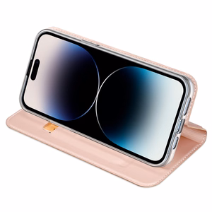 Viedtālruņa apvalks Skin Pro Wallet Case iPhone 15 Pro Max - rozā