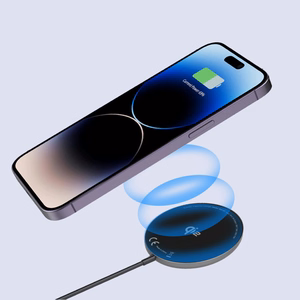 Индукционное зарядное устройство Blavec BQI-03 Qi2 15W магнитное MagSafe (BQI03-QI2MB) чёрное (повреждённая упаковка)