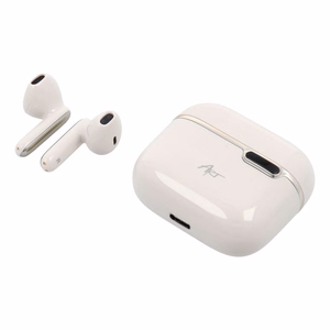 ART bezvadu austiņas Bluetooth TWS ar dokstaciju Type C AP-TW-B4W balta