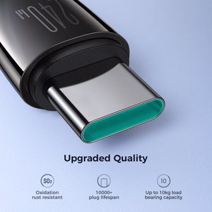 Joyroom Pioneer sērijas SA31-CC5 USB-C / USB-C 240W 1.2m kabelis - melns