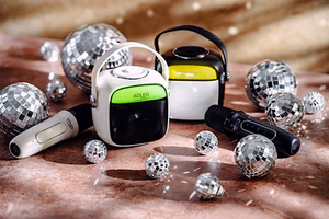 Adler AD 1199 karaoke skaļrunis ar mikrofonu, SD/USB/AUX/Bluetooth, melns