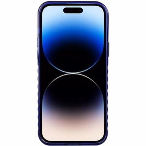Audi IML Magnētiskais apvalks viedtālrunim iPhone 14 Pro Max ar lielu logotipu - zils