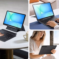 DUX DUCIS planšetdatora apvalks DK salokāms ar bezvadu tastatūru paredzēts SAMSUNG Tab S10 FE Plus - melns