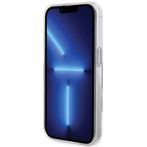 Karl Lagerfeld KLHMP15LHMRSKCH iPhone 15 Pro 6.1" balts/balts cietais apvalks Gredzena statīvs Karl&Choupette MagSafe