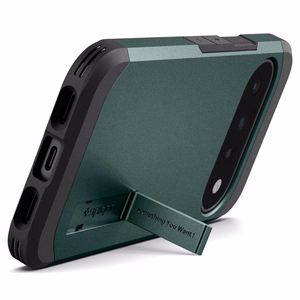 Spigen Tough Armor Mag MagSafe maciņš, paredzēts Google Pixel 11, tumši zaļš