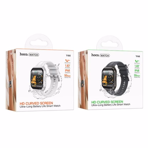 Viedpulkstenis 1,83" IP68 ar zvanu funkciju Hoco Y44, melns