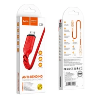 Kabelis USB-A uz Micro USB Hoco 2,4A 1 m X59 sarkans