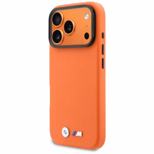 BMW M Metal Logo MagSafe Case for iPhone 17 Pro Max - Orange
