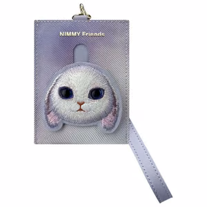 Nimmy Big Eyed Pet 2.0 Rabbit Maks kartes turētājs - violeta