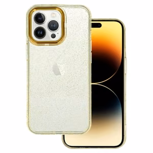 Tel Protect Gold Glitter maciņš iPhone 14 zelta